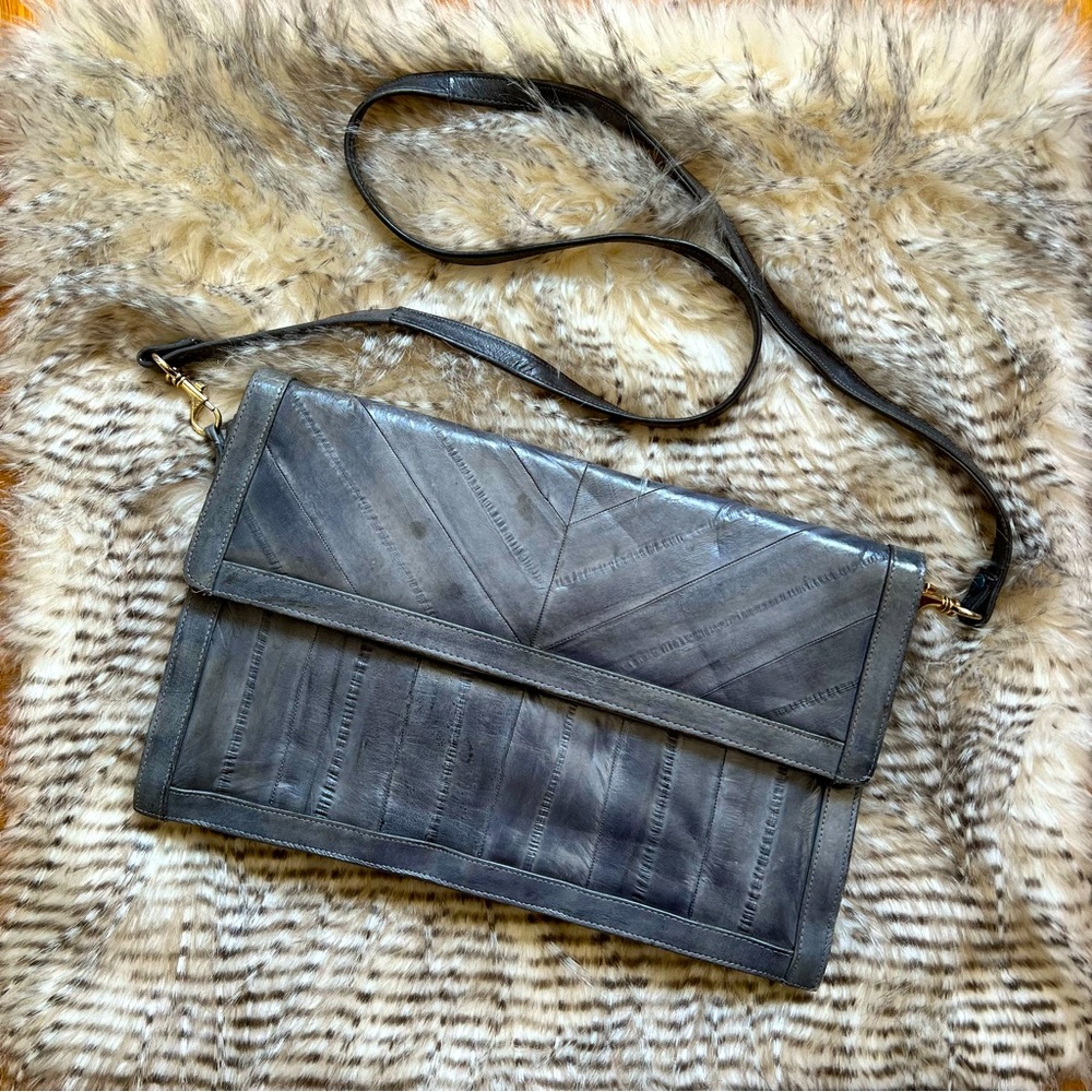 EEL Skin Envelope Bag.
